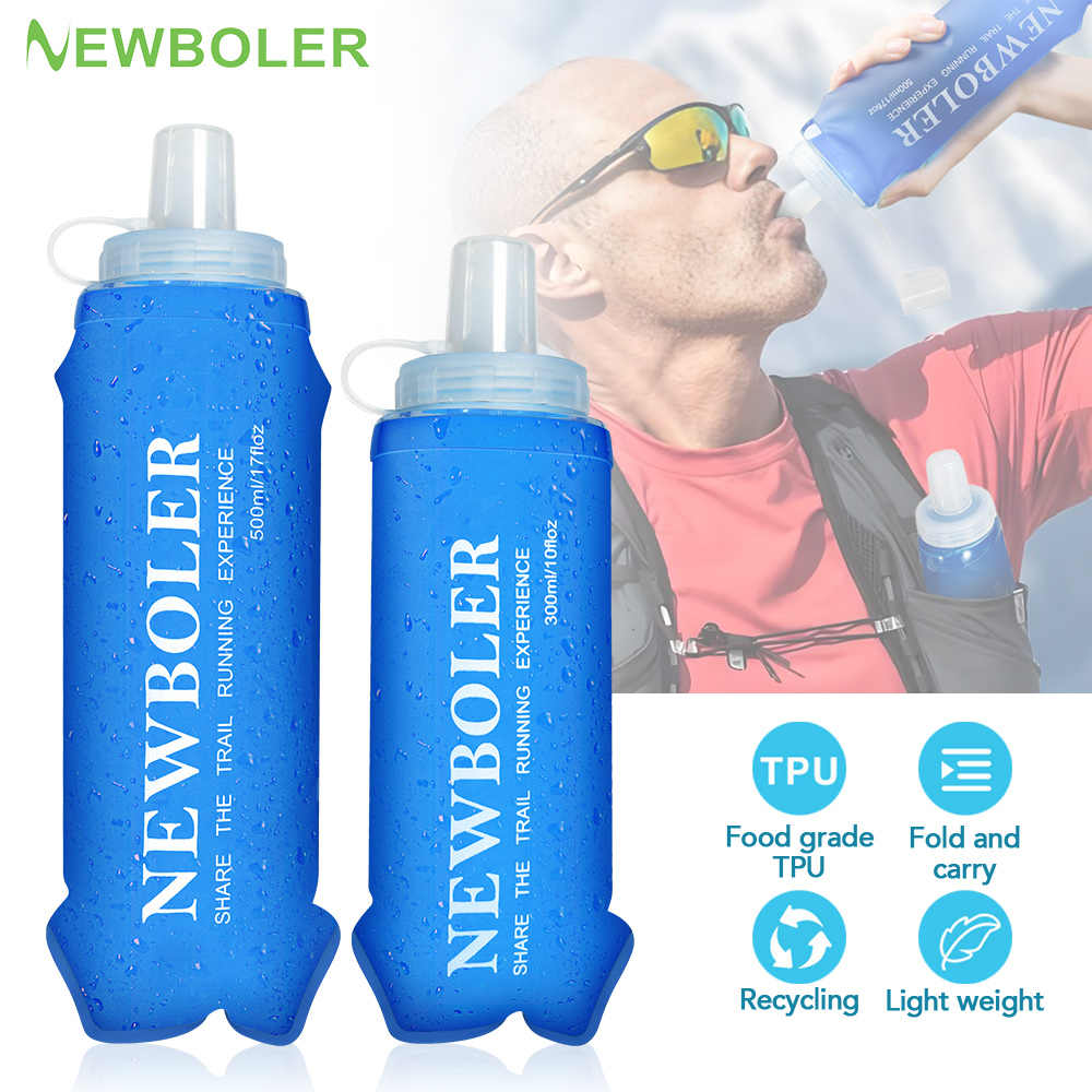 NEWBOLER 300/500 مللي زجاجة ما - مراجعة Water Bag Collapsible وسعره