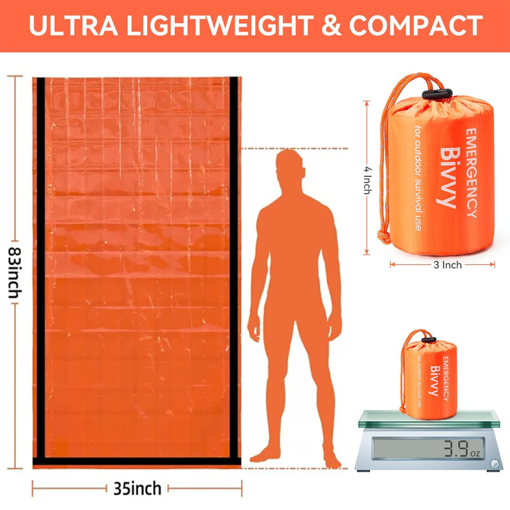 كيس نوم للطوارئ، بطانية نجاة ح - مراجعة Bivy Bag Emergency وسعره