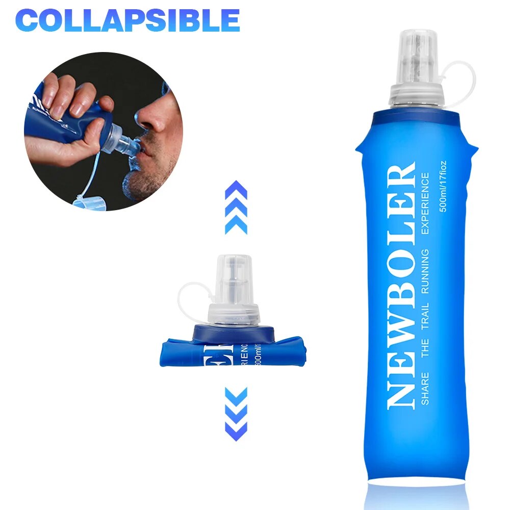 NEWBOLER 250 مللي 500 مللي زجا - مراجعة Water Bag Collapsible وسعره